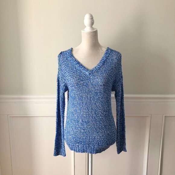 Stitch Fix RD Style Blue Marled V Neck Sweater M - Picture 1 of 4